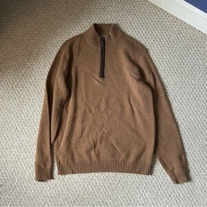 J McLaughlin Cashmere Quarter Zip Sweater Small